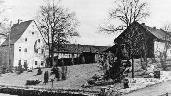 Rittergut Oelsnitz als historische Ansicht