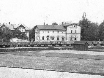Bahnhof Lugau Ende des 19. Jahrhunderts