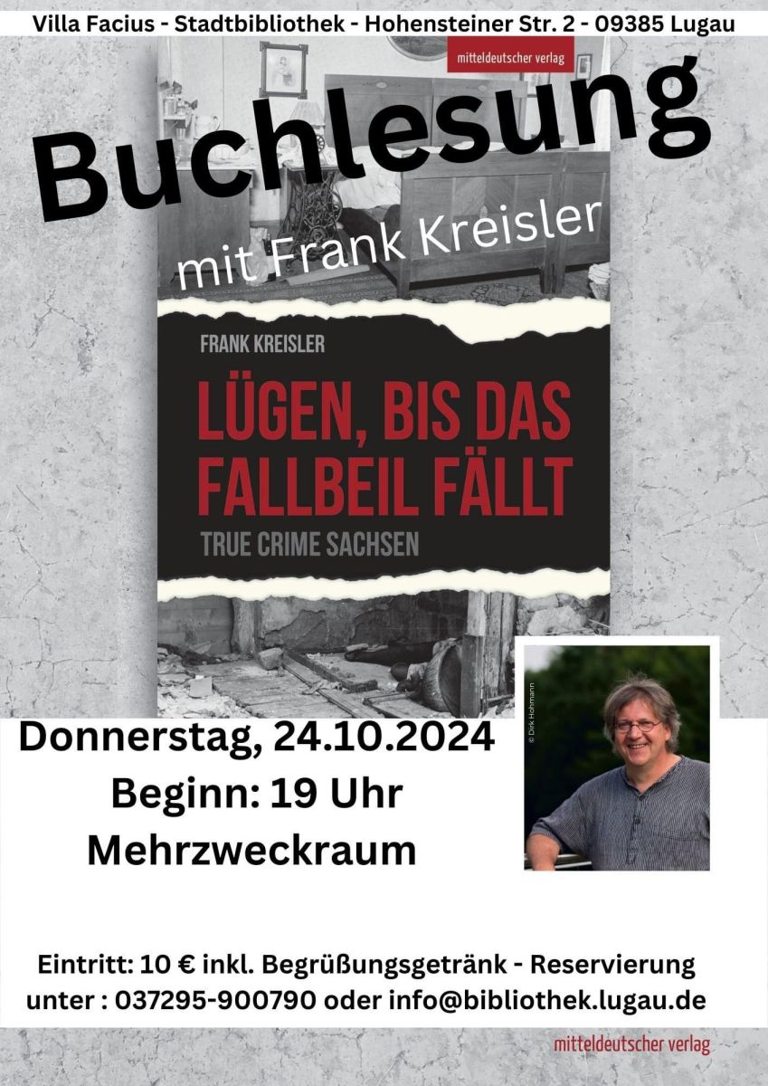 Flyer Villa Facius Buchlesung